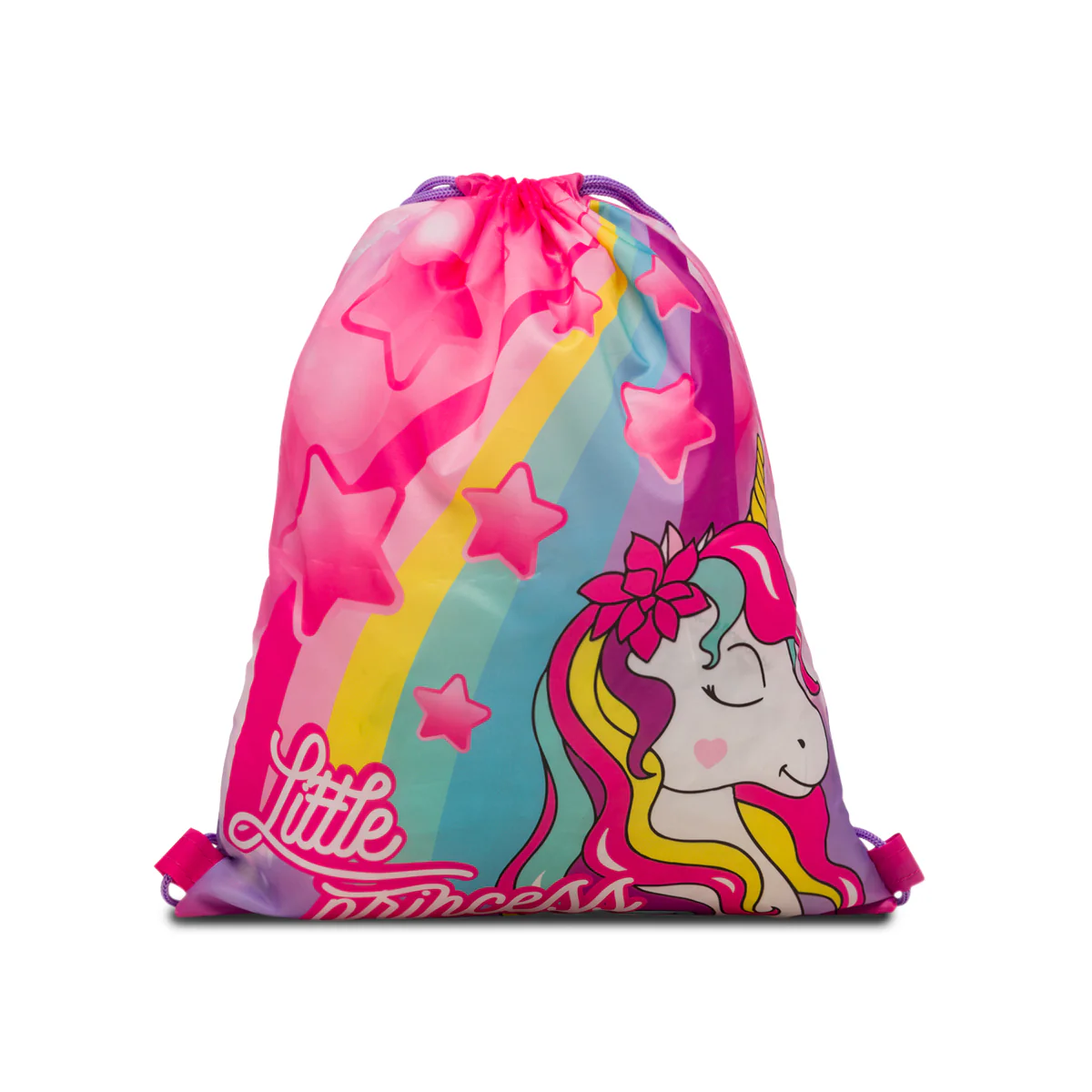 Sacca portatutto fucsia con unicorno Magic Land - Image 2