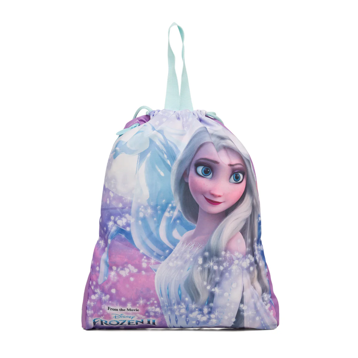 Sacca portatutto lilla con stampa Frozen