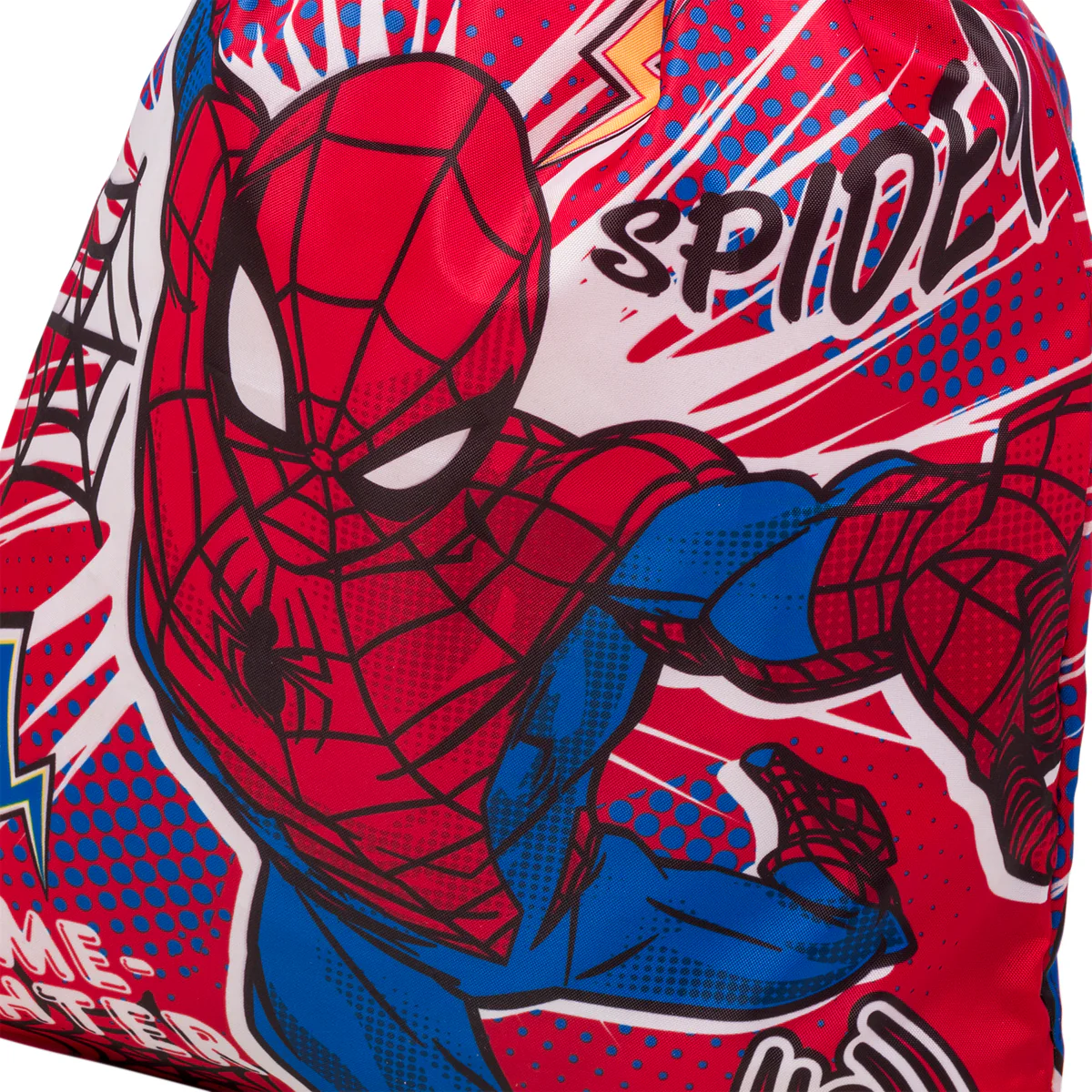 Sacca portatutto rossa con stampa Spiderman - Image 4