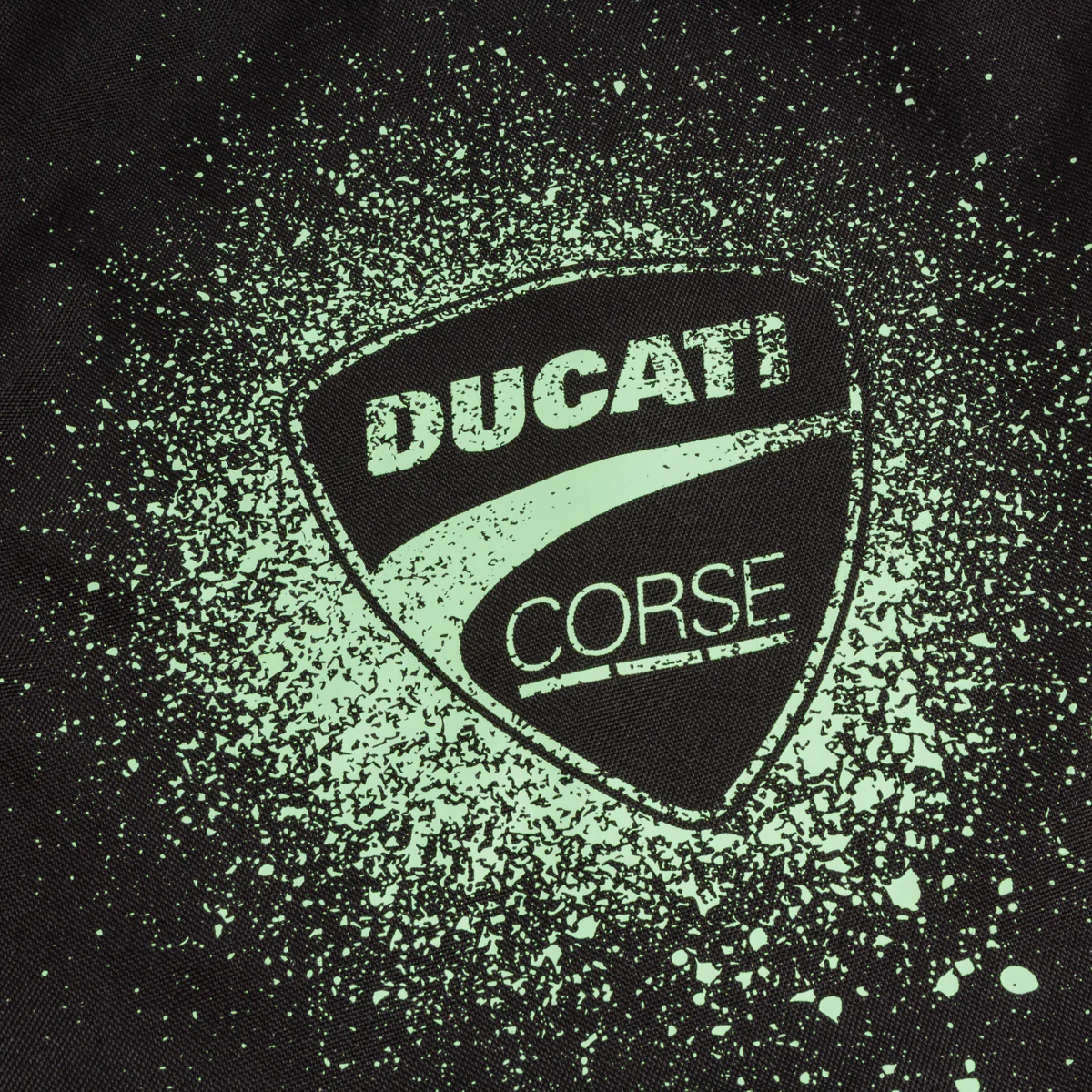 Sacca Zaino nera con Stampa e logo verde Ducati Corse - Image 5