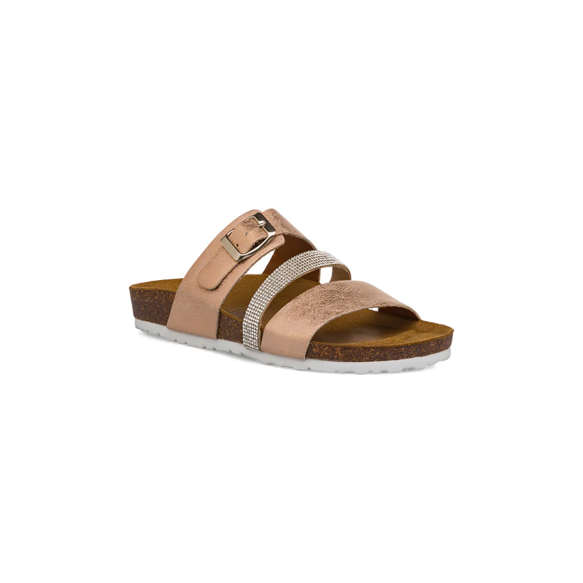 Sandali a Fasce Oro da Donna con Strass Italia Trend - Image 2