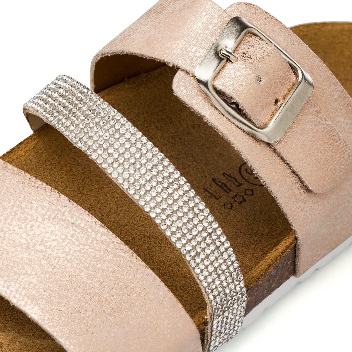 Sandali a Fasce Oro da Donna con Strass Italia Trend - Image 4