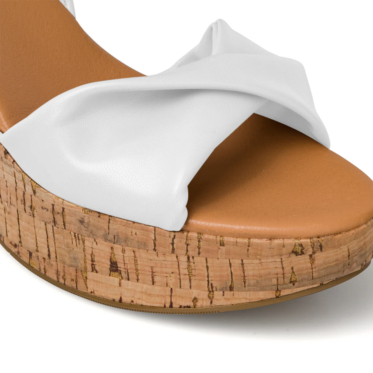 Sandali alla schiava bianchi off-white da donna con laccetti alla caviglia e tacco 10 cm Lora Ferres - Image 5