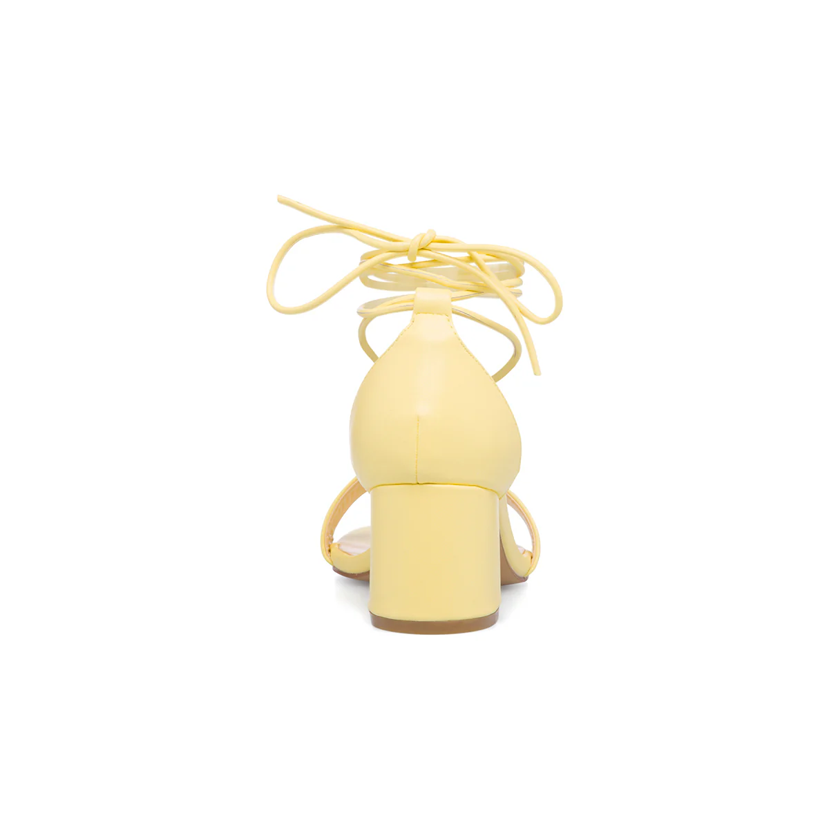 Sandali alla schiava gialli da donna con tacco largo 5 cm e laccetti alla caviglia Lora Ferres - Image 11