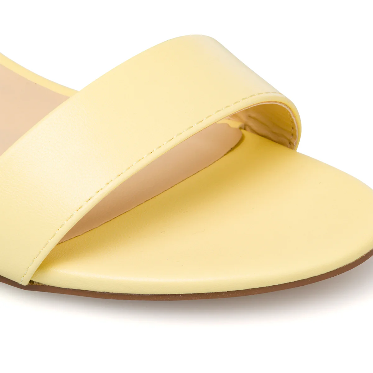 Sandali alla schiava gialli da donna con tacco largo 5 cm e laccetti alla caviglia Lora Ferres - Image 12