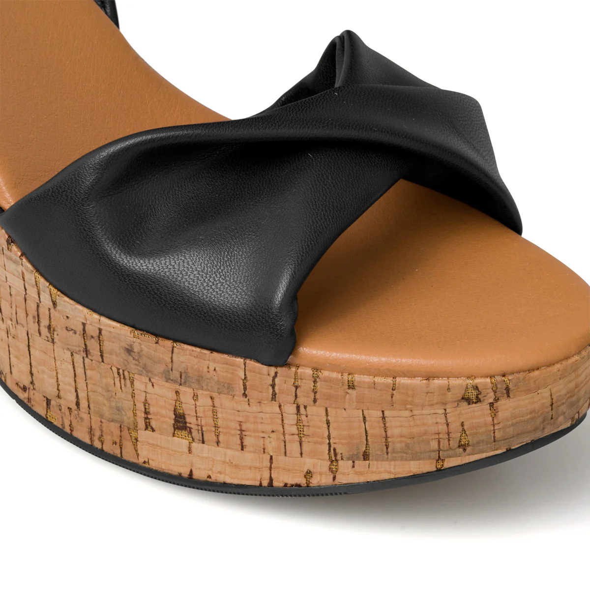 Sandali alla schiava neri da donna con laccetti alla caviglia e tacco 10 cm Lora Ferres - Image 5