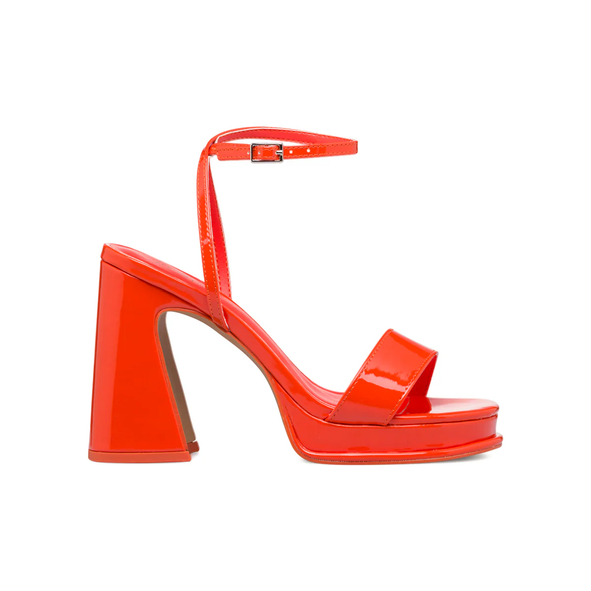 Sandali arancioni da donna in "pelle vegana" con tacco 10 cm Call It Spring Debbra