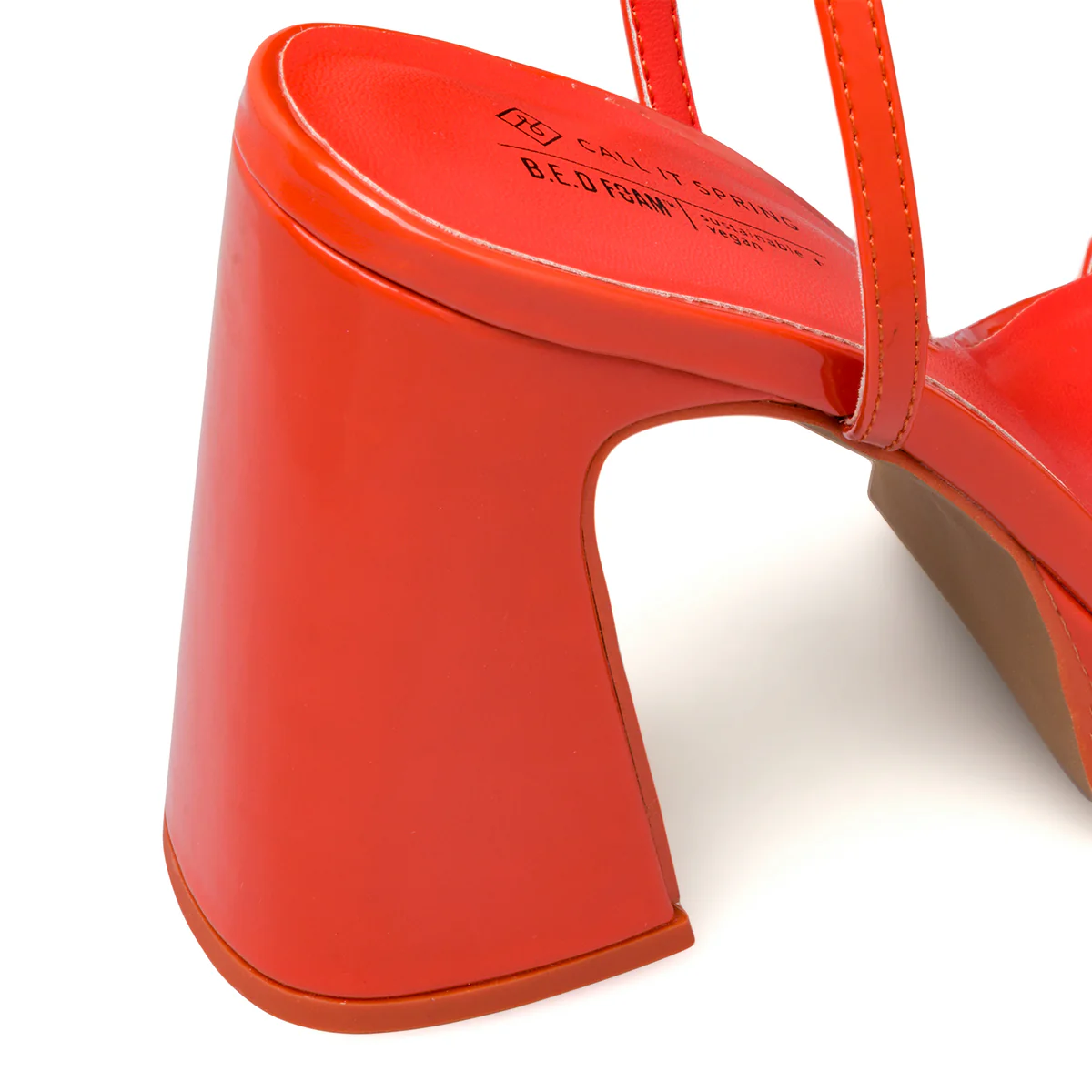 Sandali arancioni da donna in "pelle vegana" con tacco 10 cm Call It Spring Debbra - Image 6