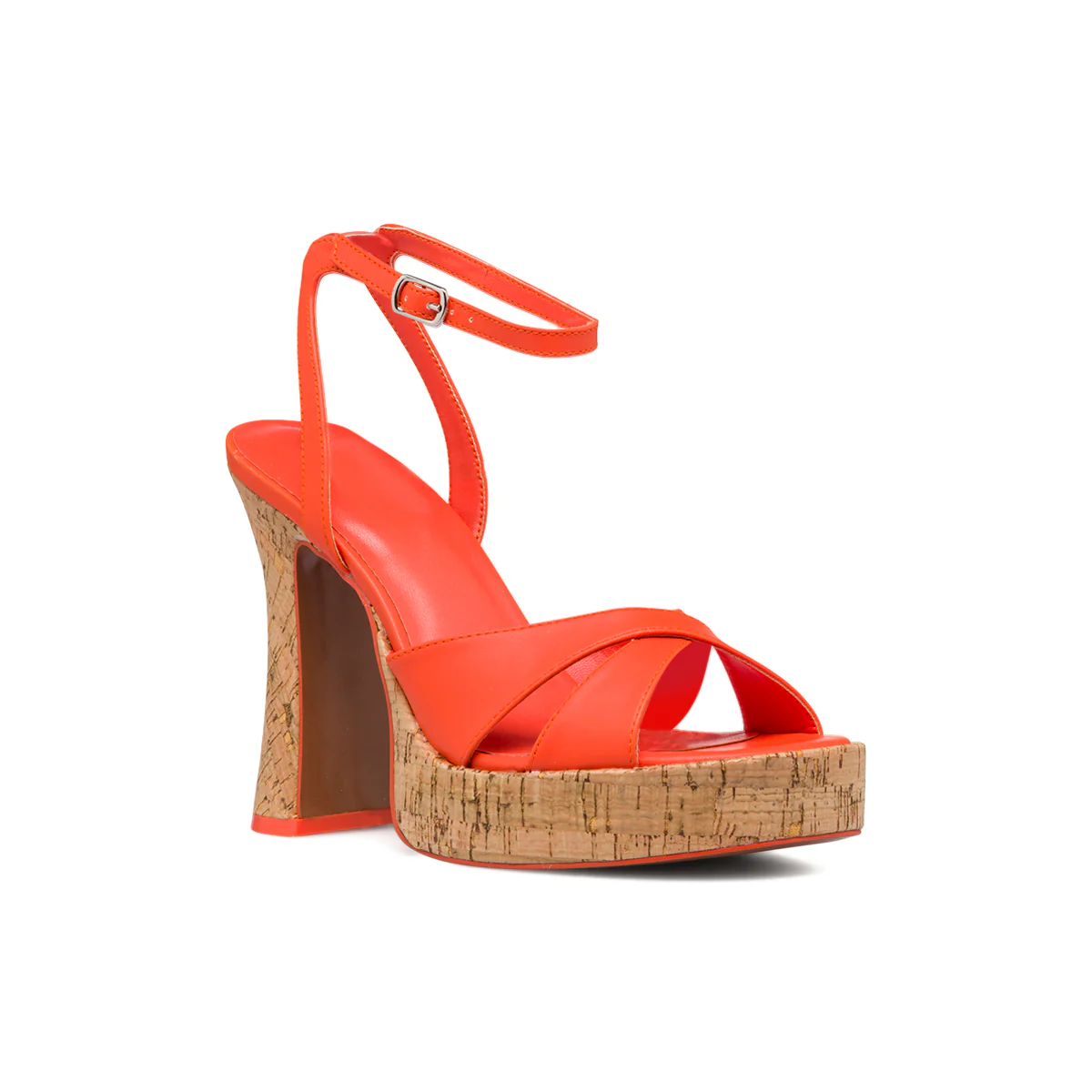 Sandali arancioni da donna in "pelle vegana" con tacco 9 cm Call It Spring Kenndrah - Image 2