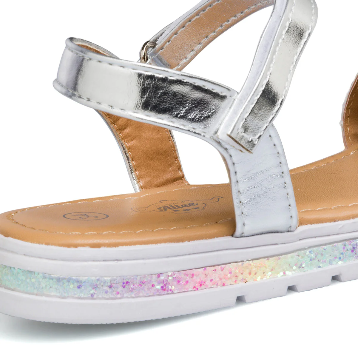 Sandali argento con glitter da bambina Le scarpe di Alice - Image 5