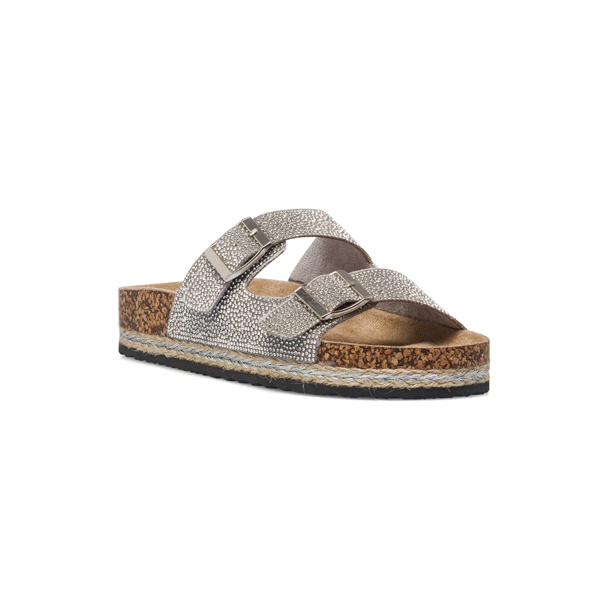 Sandali argento da donna con strass Lora Ferres - Image 10