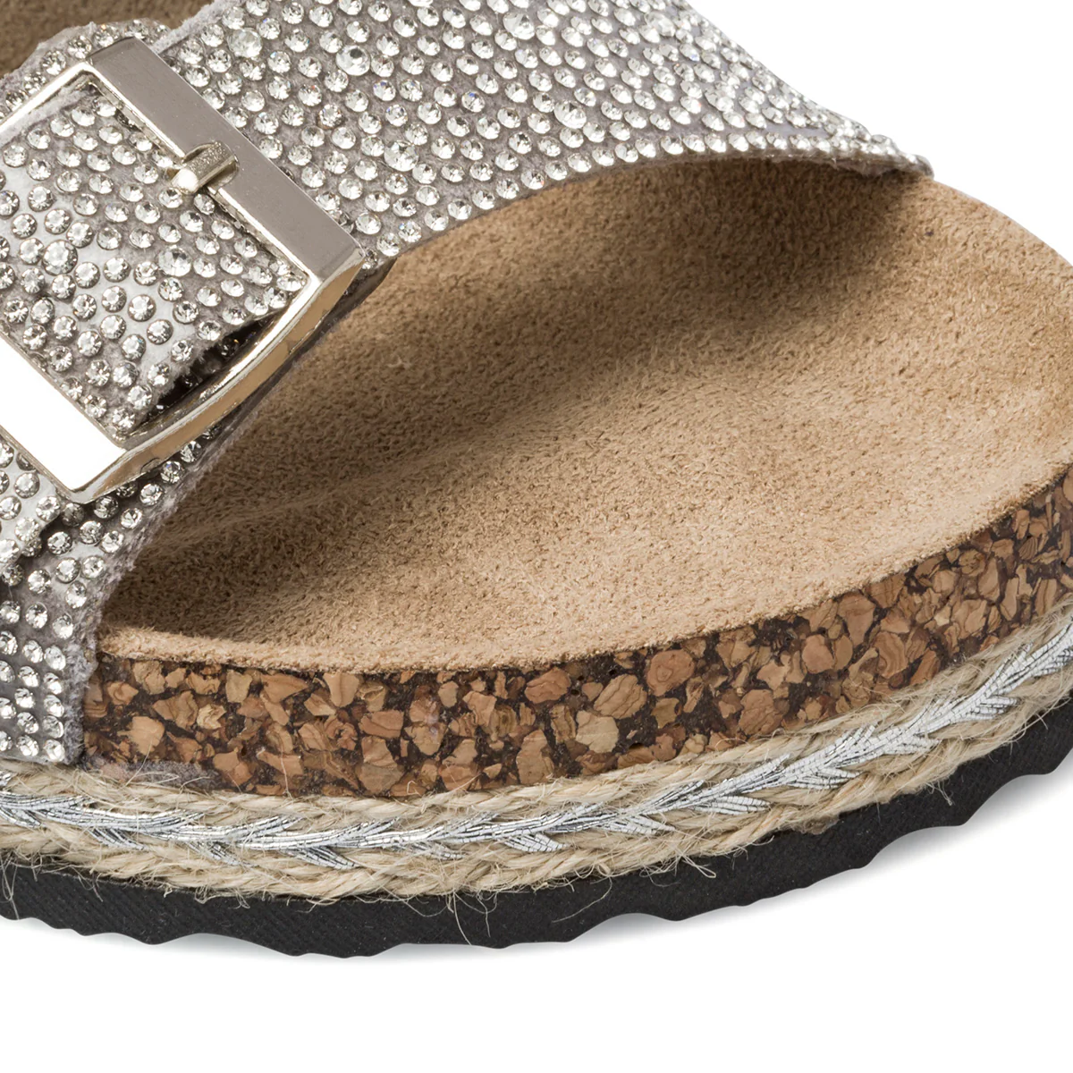 Sandali argento da donna con strass Lora Ferres - Image 13