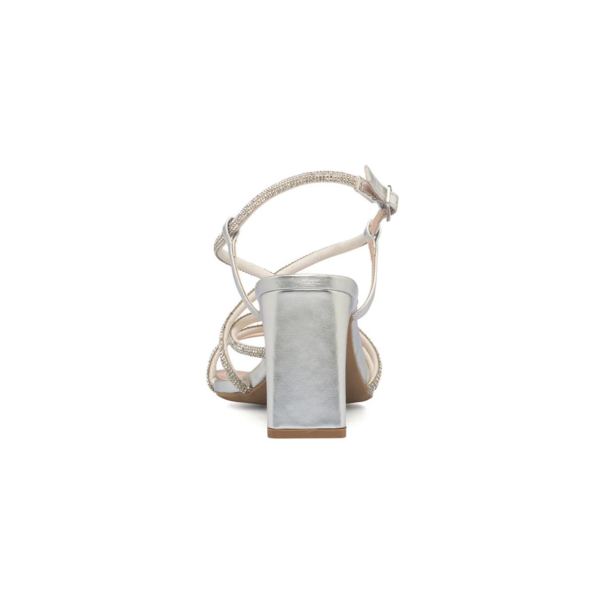 Sandali gioiello argento da donna con tacco 8 cm e strass Swish Jeans - Image 8