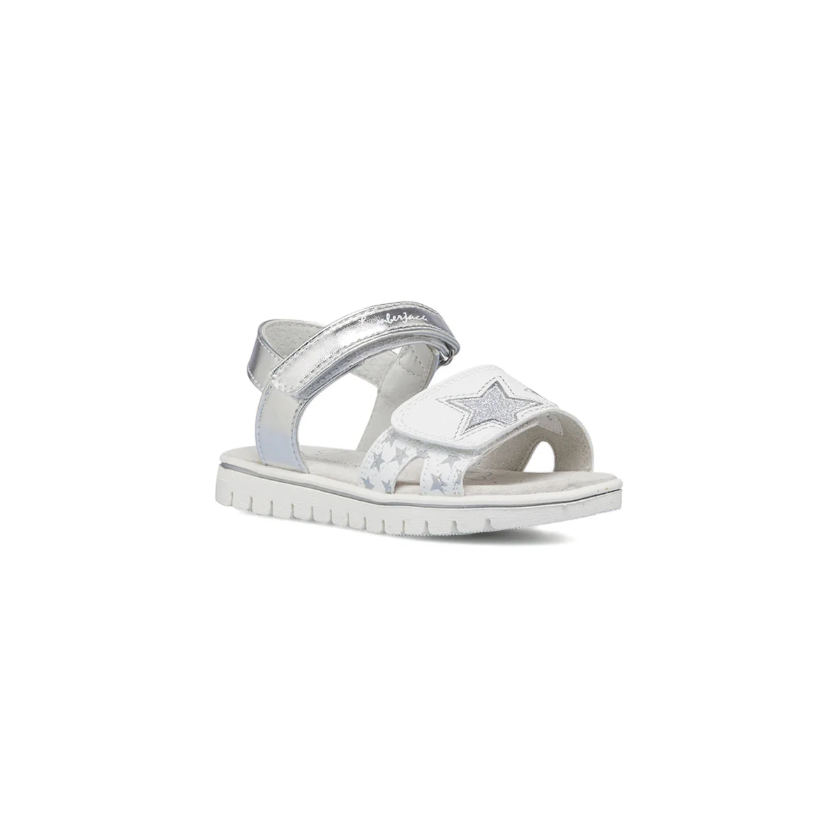 Sandali argento laminati da bambina con stelline glitterate Lumberjack Lara - Image 2