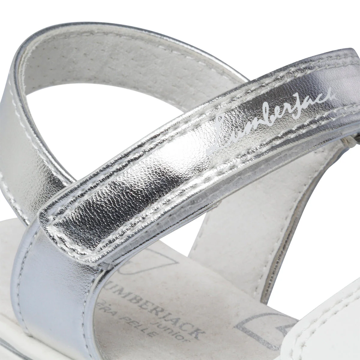 Sandali argento laminati da bambina con stelline glitterate Lumberjack Lara - Image 5
