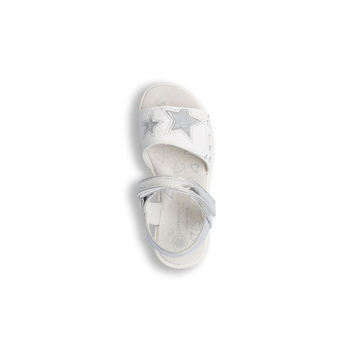 Sandali argento laminati da bambina con stelline glitterate Lumberjack Lara - Image 6