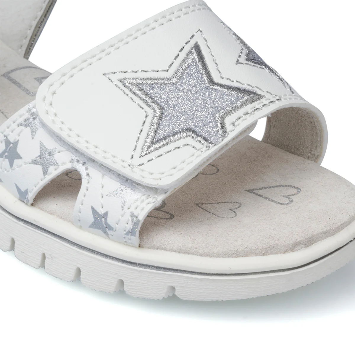 Sandali argento laminati da bambina con stelline glitterate Lumberjack Lara - Image 7