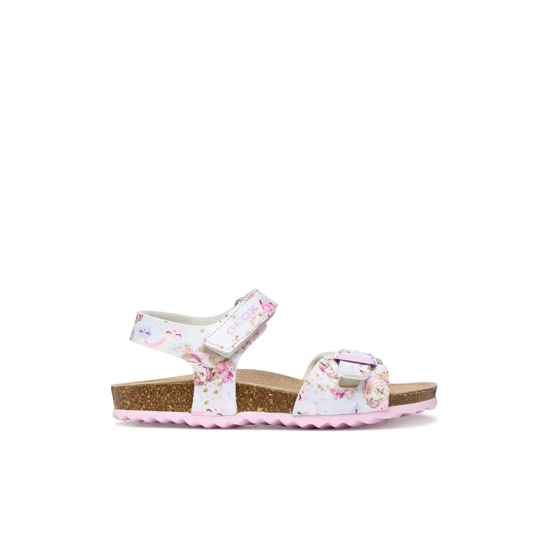 Sandali Azzurri da Bambina con stampa unicorni Geox