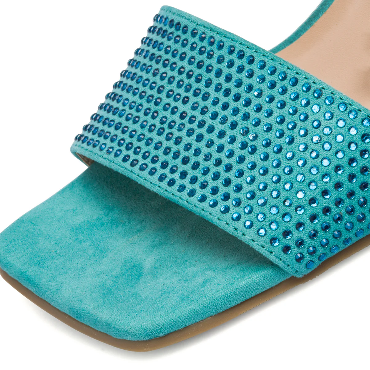 Sandali gioiello azzurri da donna con strass e tacco 9 cm Swish Jeans - Image 13