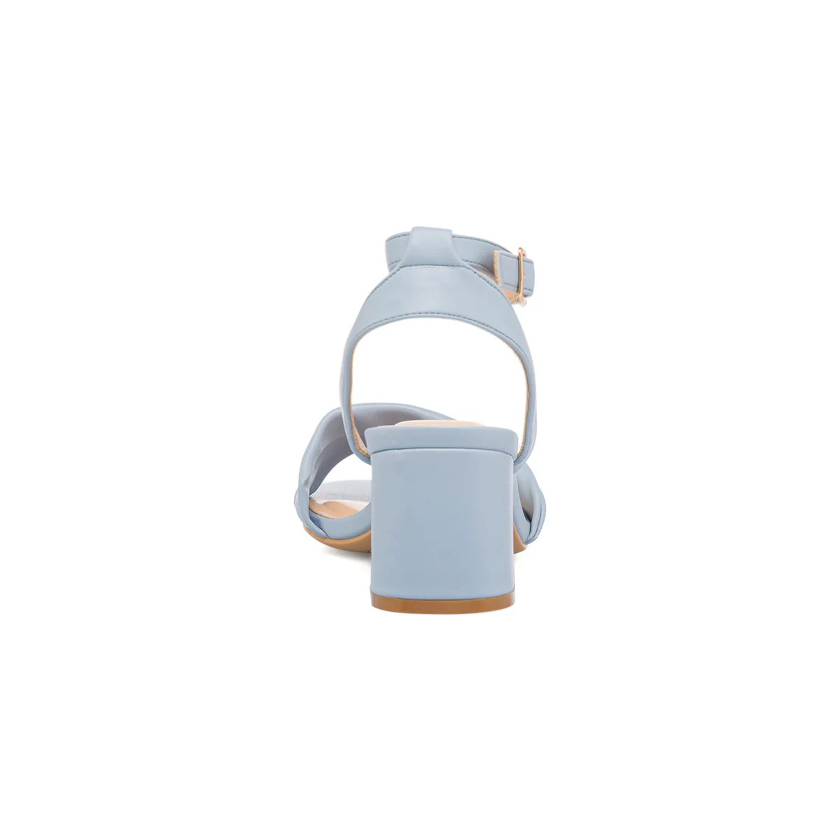 Sandali azzurri da donna con tacco a blocco 7 cm e fascia intrecciata Lora Ferres - Image 9