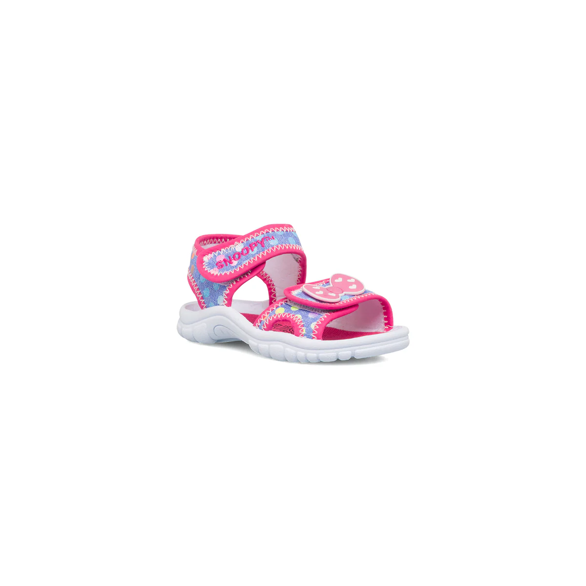 Sandali azzurri e fucsia da bambina con logo Snoopy - Image 2