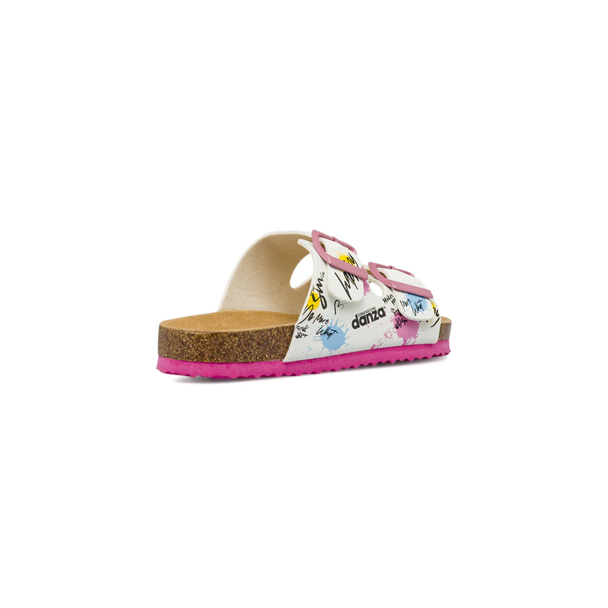 Sandali bambina bianchi con stampa colorata Dimensione Danza - Image 3