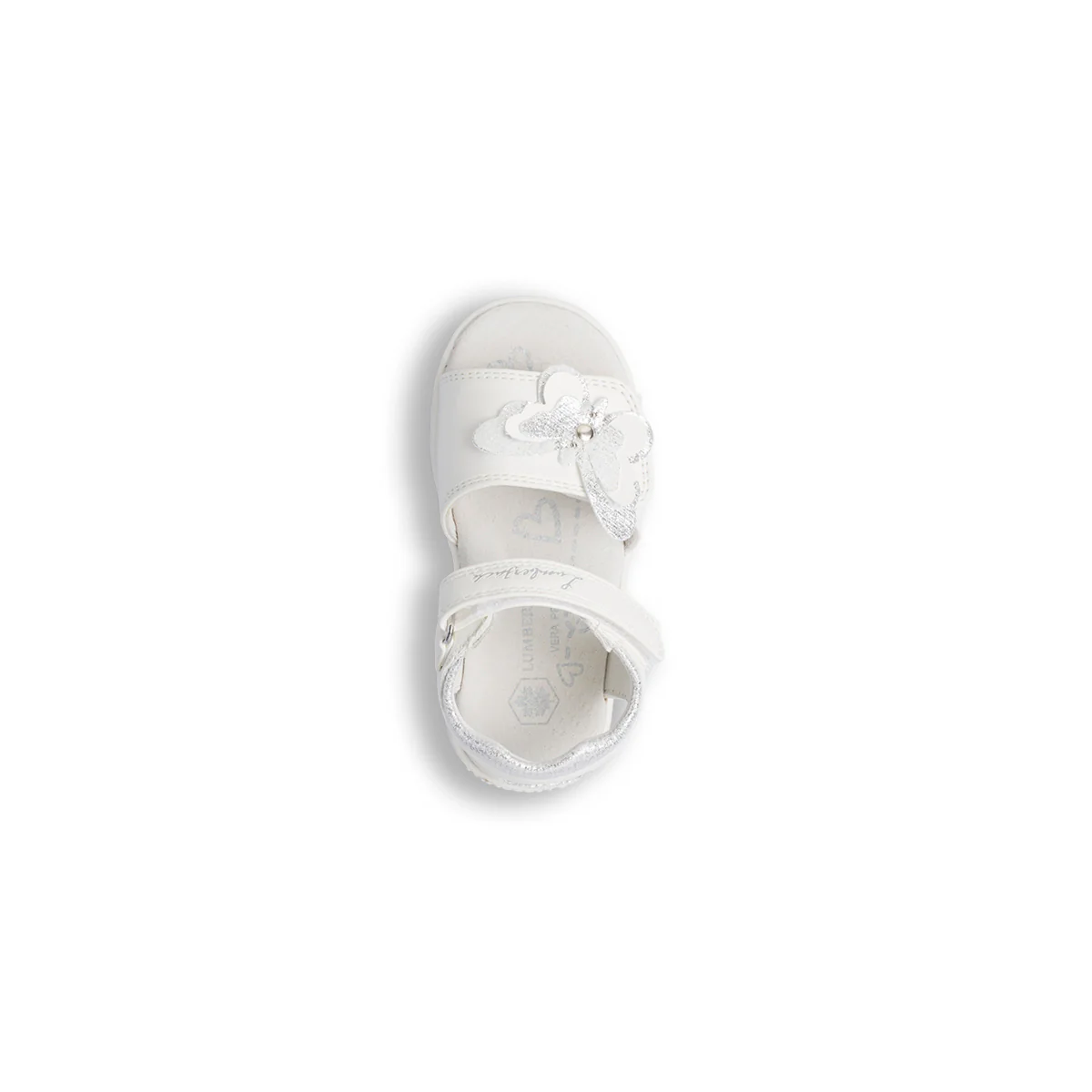 Sandali bambina primi passi bianchi con dettagli glitter e farfalla Lumberjack Whippy - Image 5