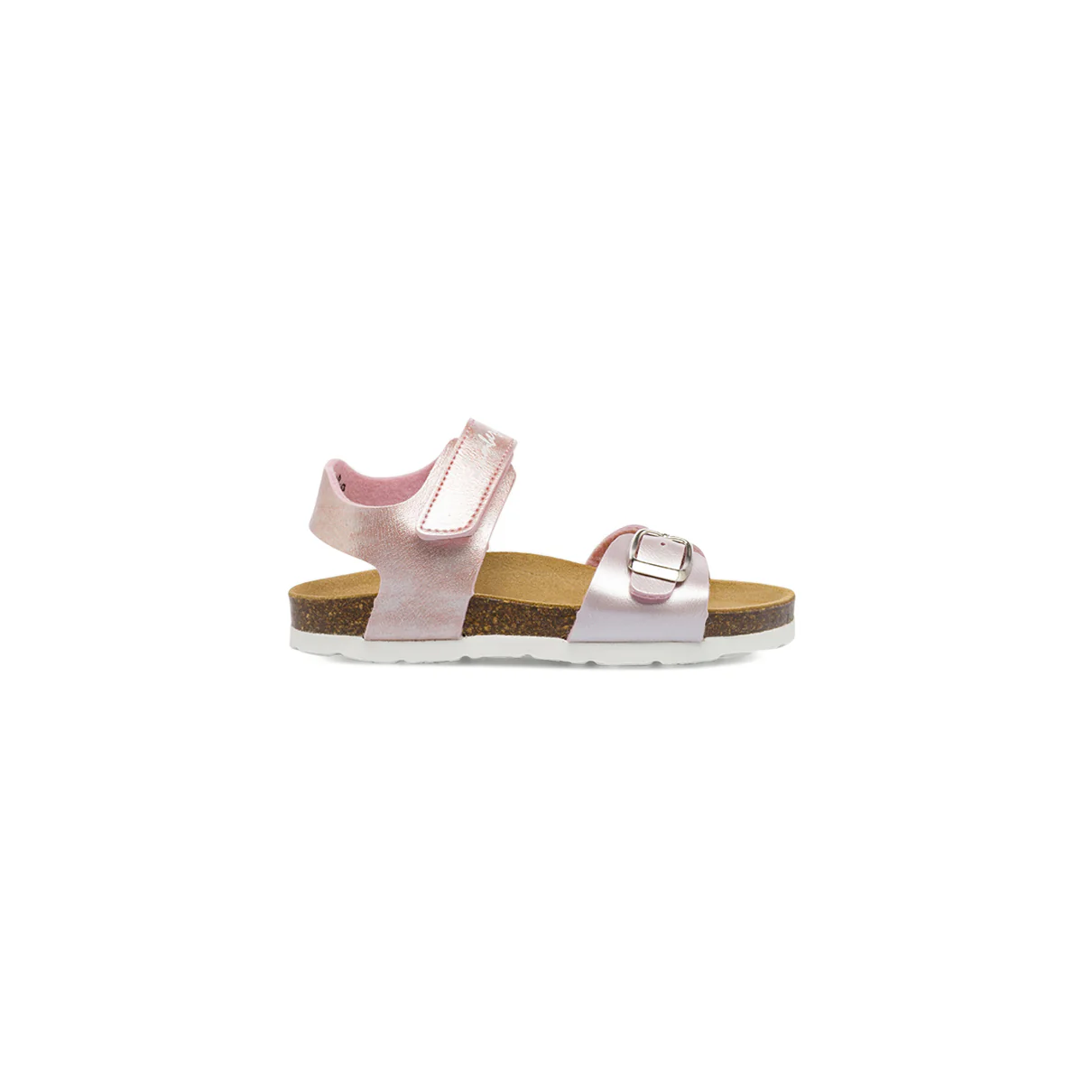 Sandali Bambina rosa effetto perlato con soletta in pelle Lumberjack