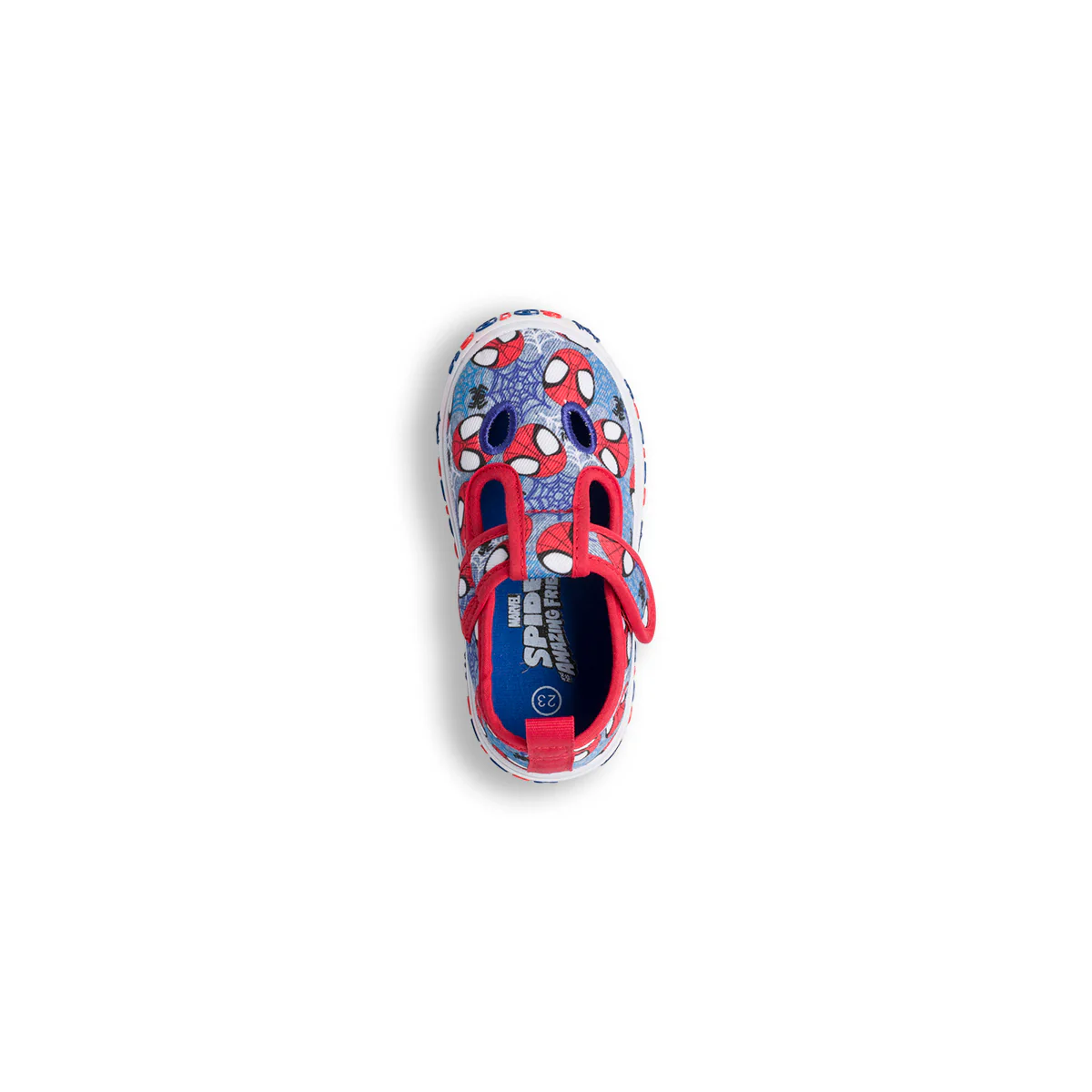 Sandali bambino Primi Passi Blu e rossi con stampa Spiderman - Image 5