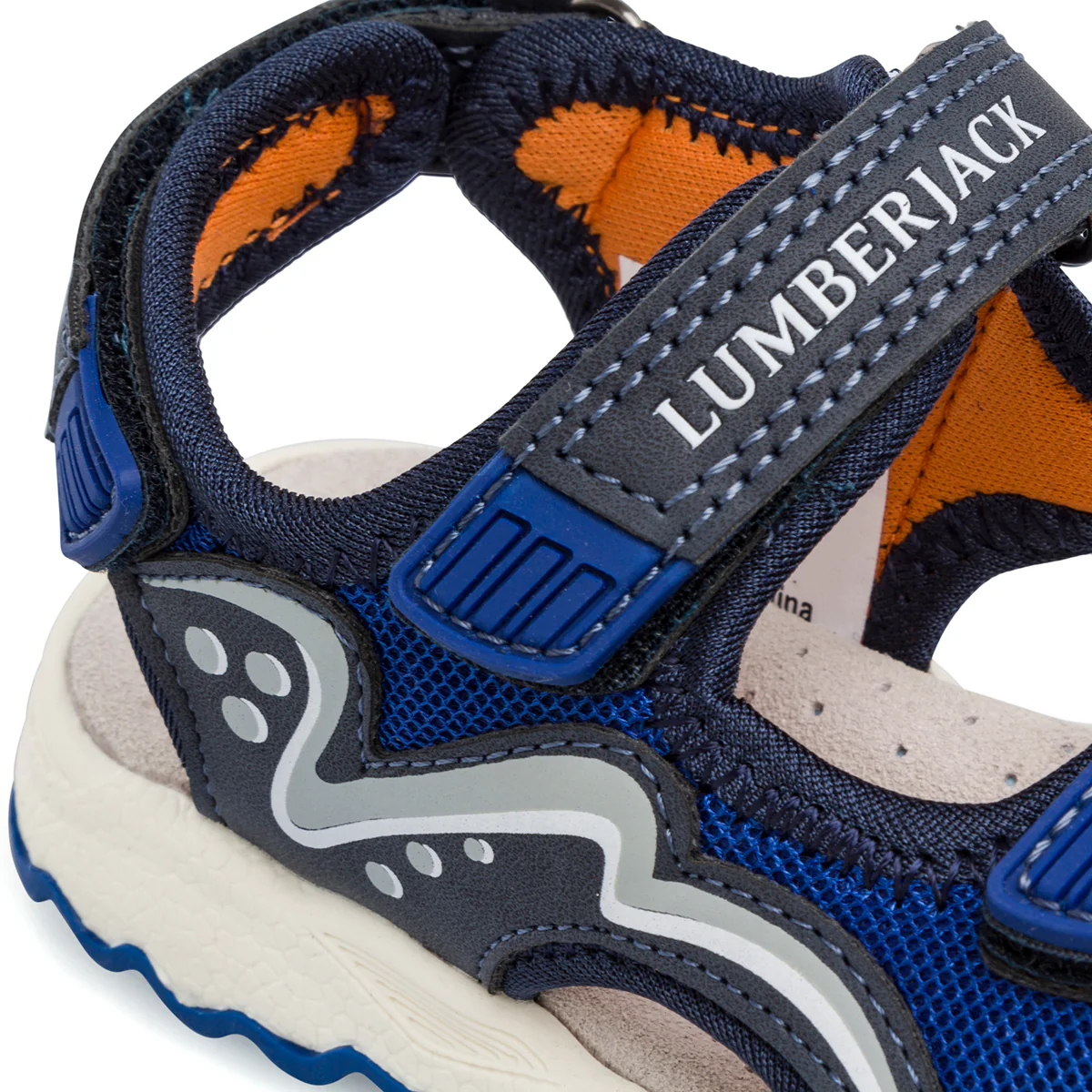 Sandali bambino primi passi blu navy con stampa laterale  Lumberjack Toby - Image 11