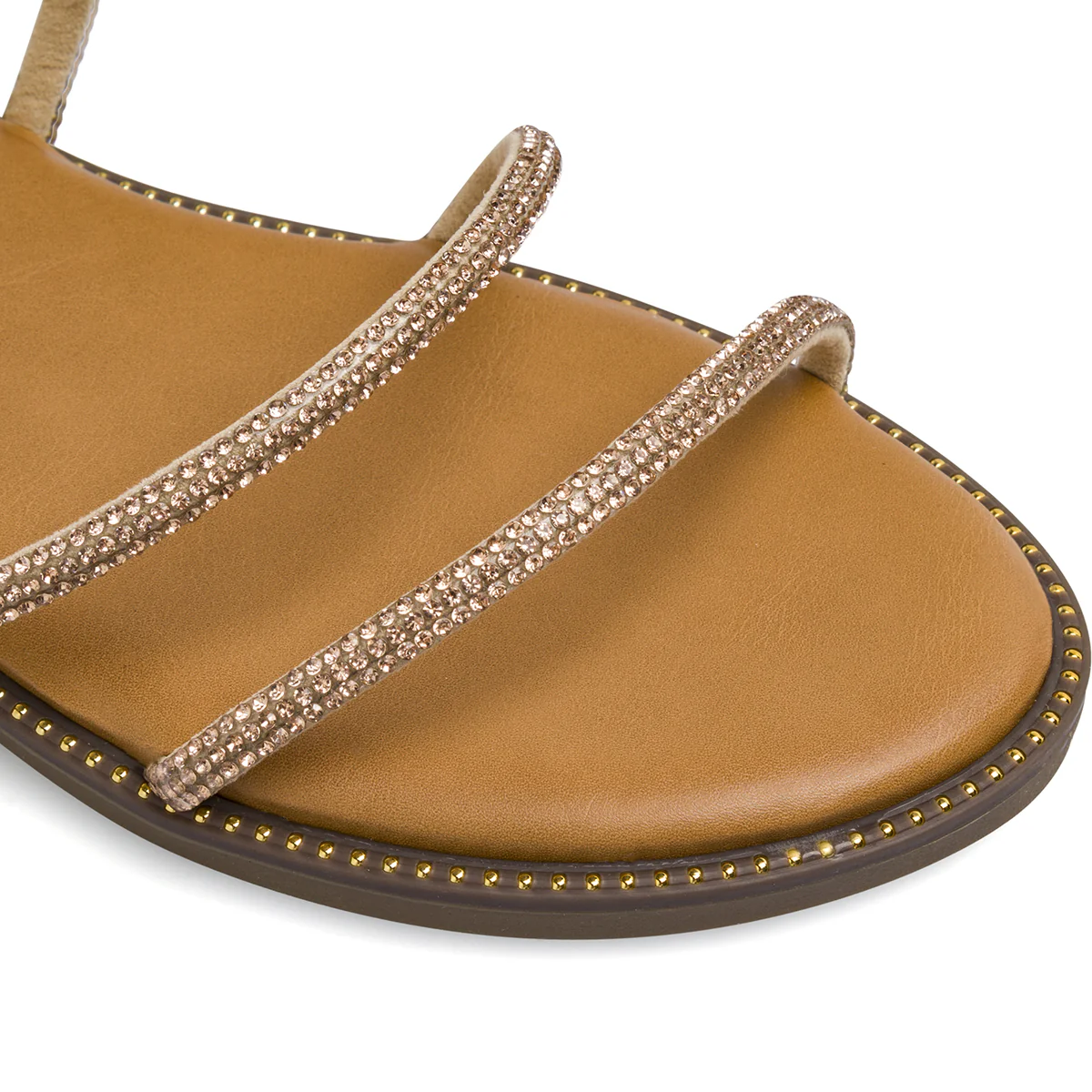 Sandali bassi alla schiava da Donna con strass oro rosa Lora Ferres - Image 4