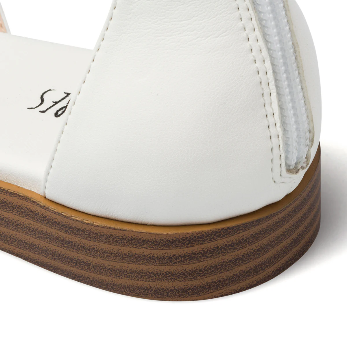 Sandali bassi bianchi da donna con borchie a piramide Swish Jeans - Image 18
