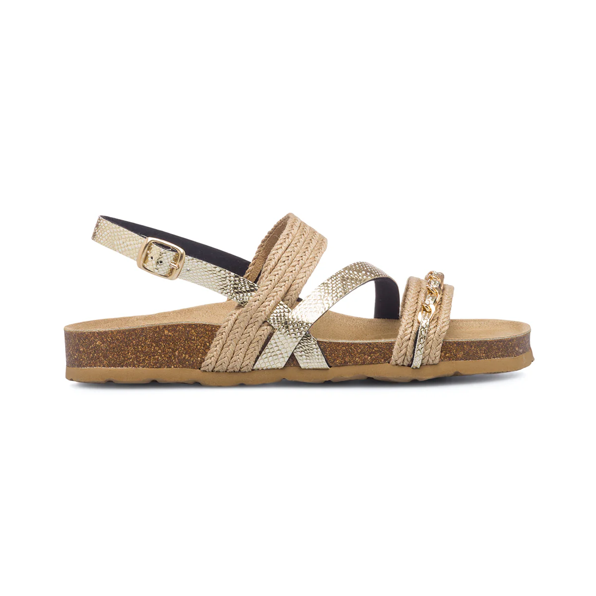 Sandali bassi da donna con fasce in corda Lumberjack Jolie