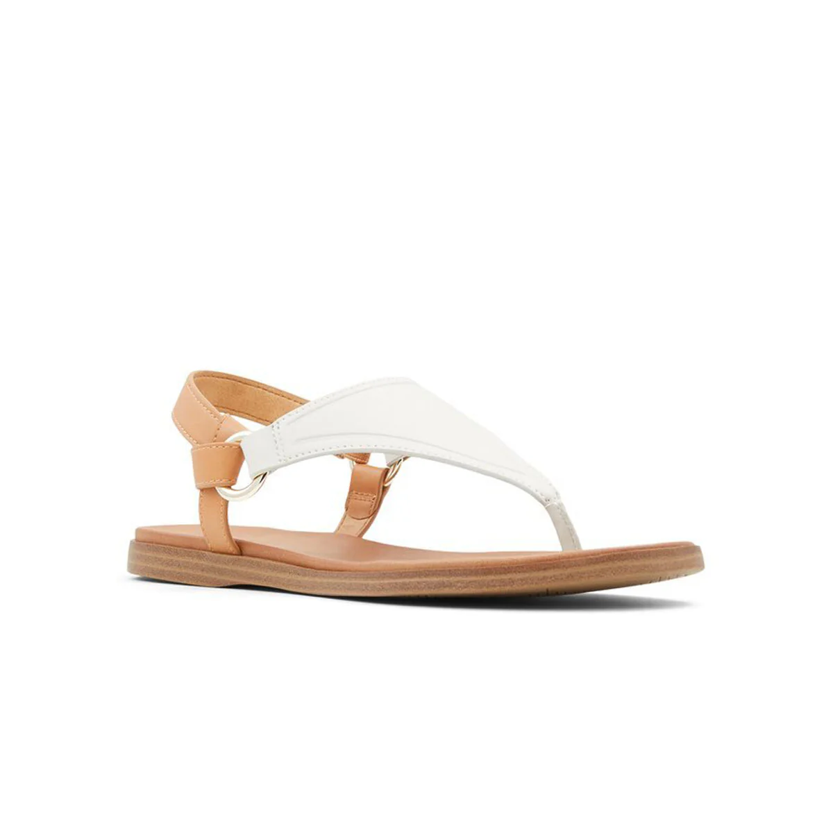 Sandali bassi infradito bianchi in pelle vegana Call It Spring Zollie - Image 2
