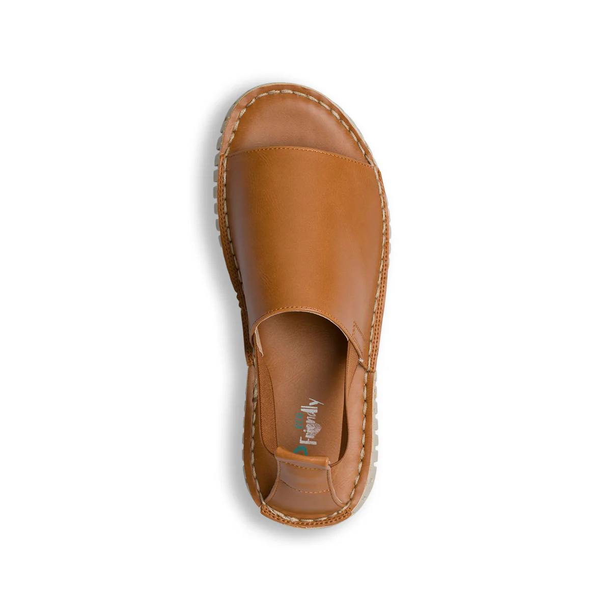 Sandali bassi marroni da donna con cinturino elasticizzato P Eco Friendly - Image 18
