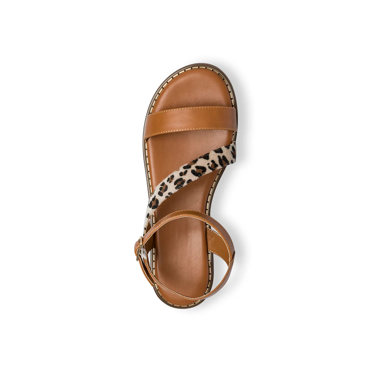 Sandali bassi marroni da donna con fascia animalier Swish Jeans - Image 18