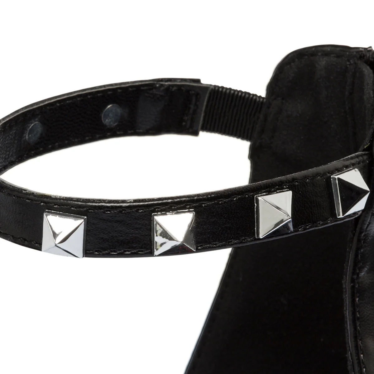 Sandali bassi neri da donna con borchie a piramide Swish Jeans - Image 15