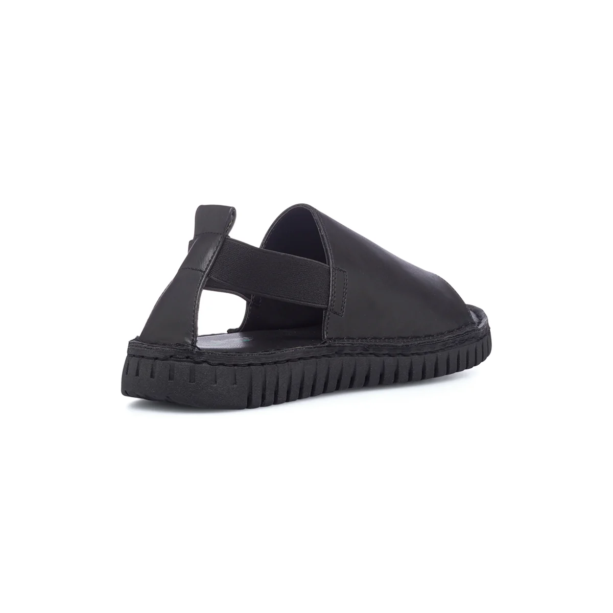 Sandali bassi neri da donna con cinturino elasticizzato P Eco Friendly - Image 11