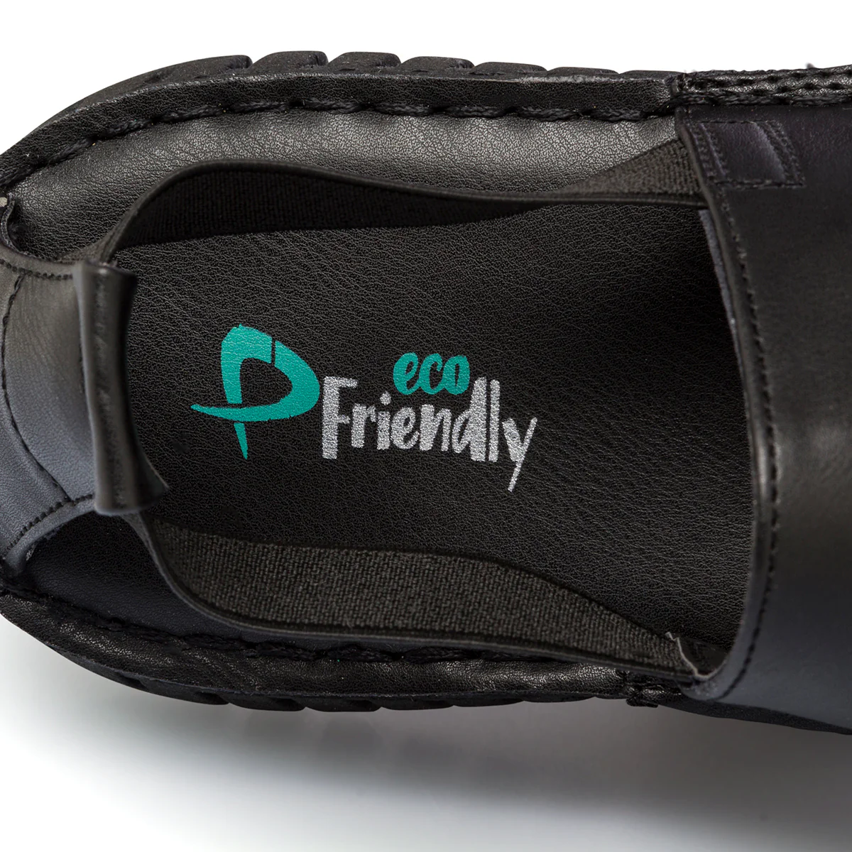 Sandali bassi neri da donna con cinturino elasticizzato P Eco Friendly - Image 16