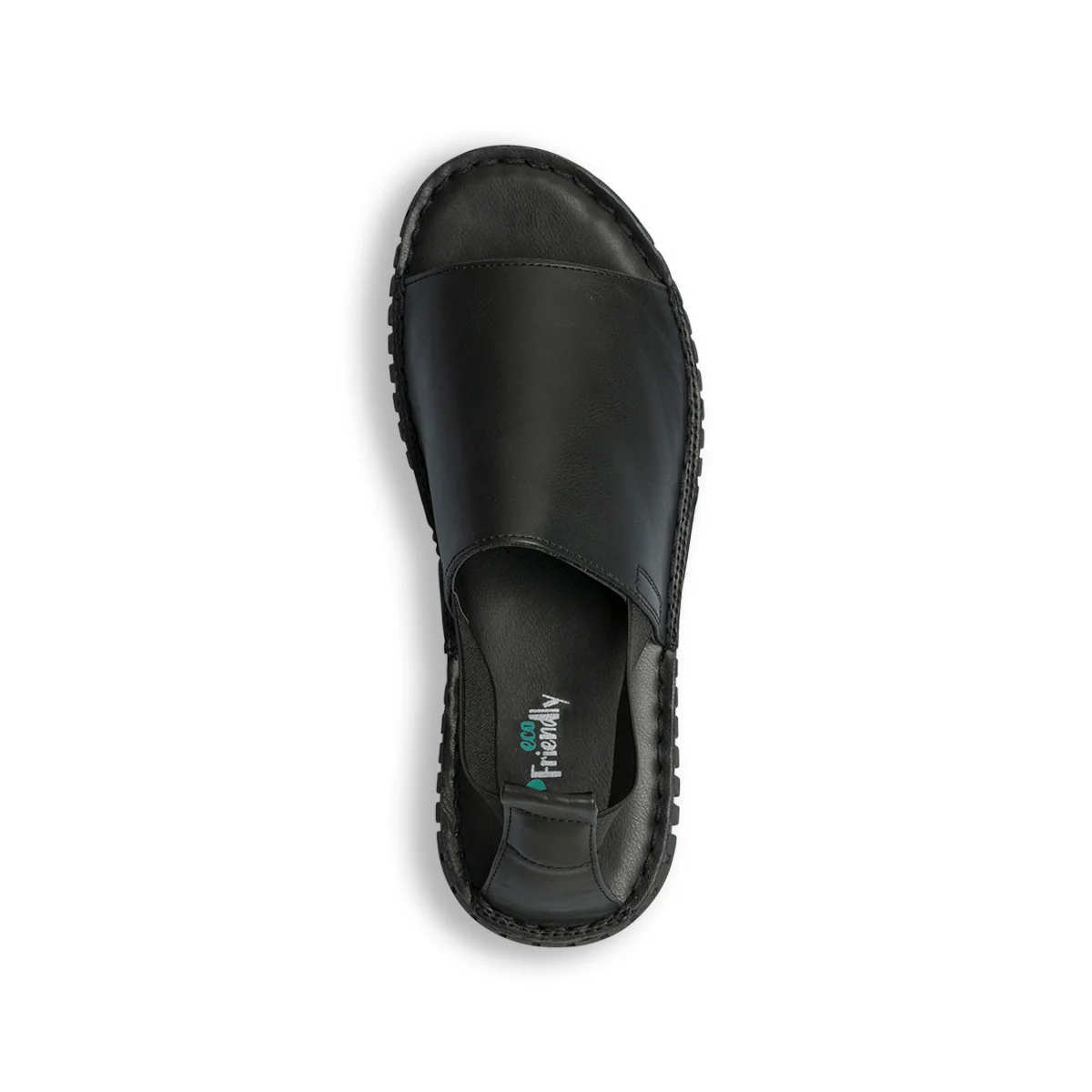 Sandali bassi neri da donna con cinturino elasticizzato P Eco Friendly - Image 17