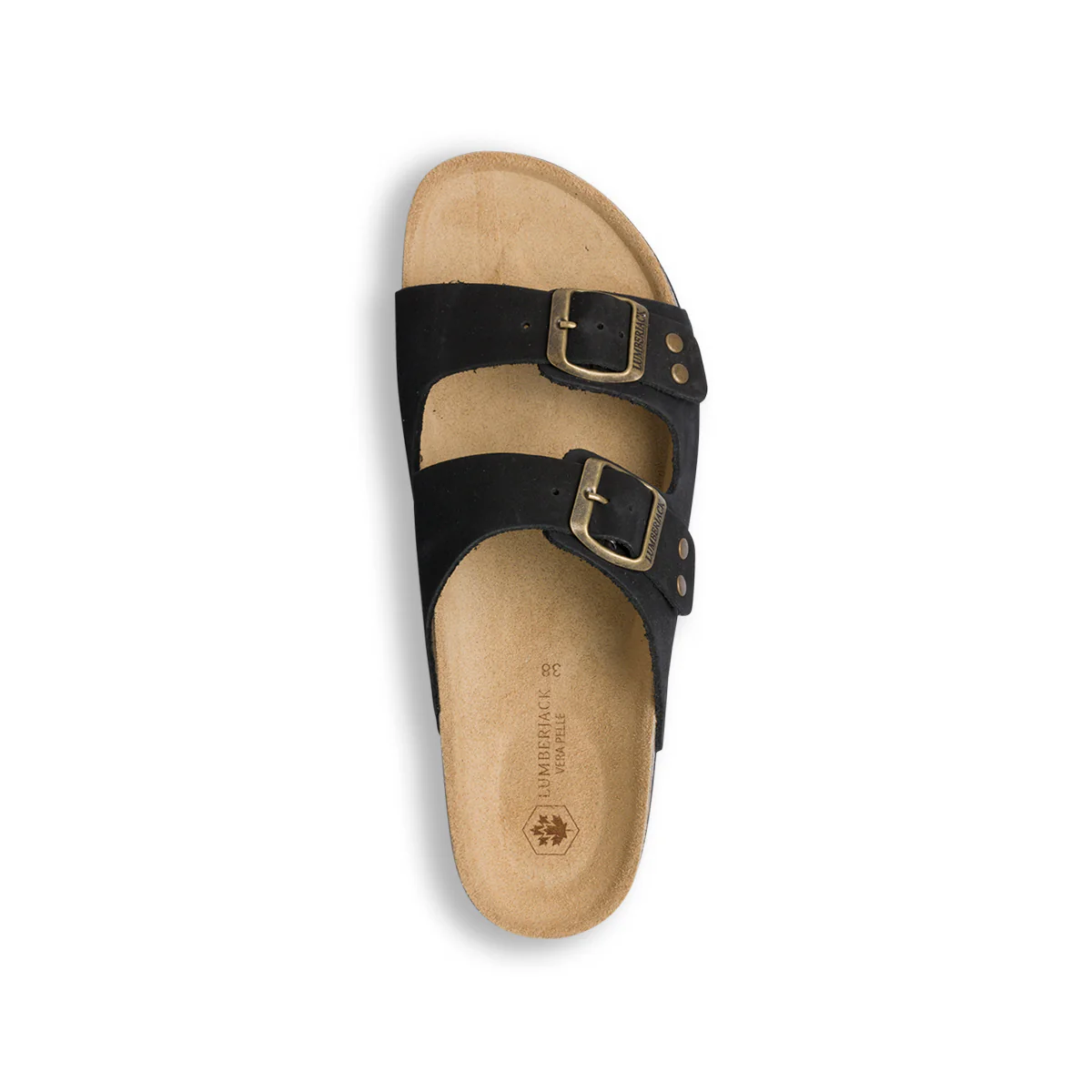 Sandali bassi neri in pelle da donna Lumberjack Jolie - Image 8