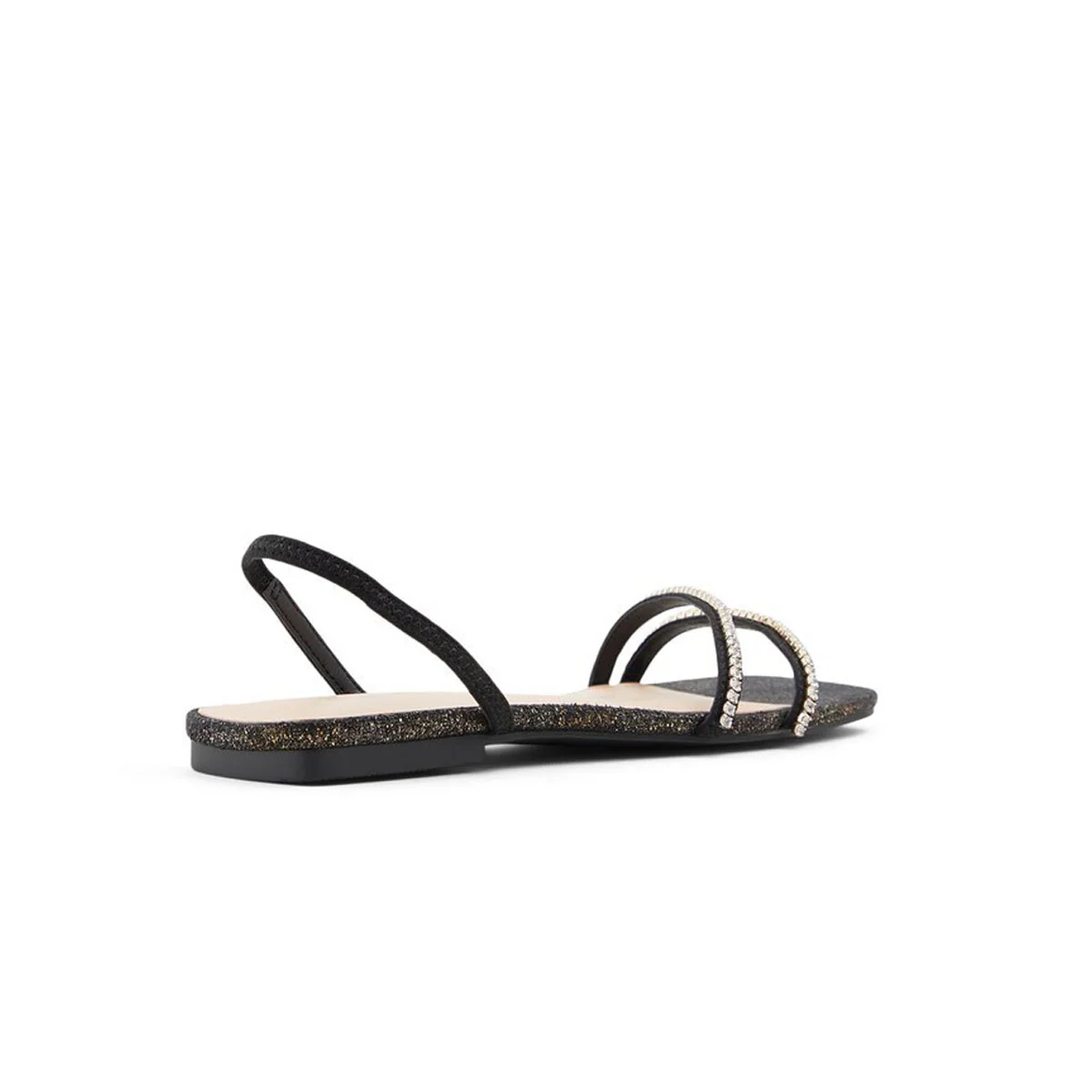 Sandali bassi neri in pelle vegana con strass Call It Spring Amarah - Image 4