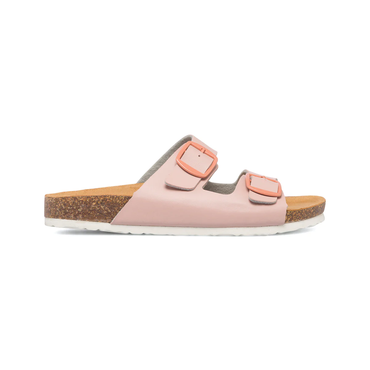 Sandali bassi rosa da donna con doppia fibbia Lora Ferres On The Beach