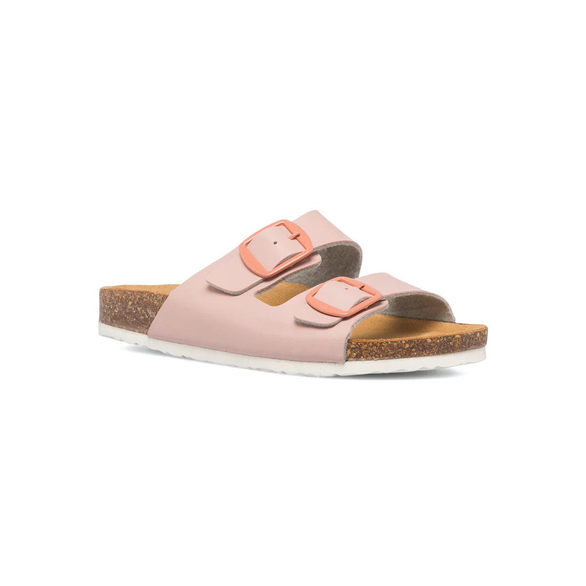 Sandali bassi rosa da donna con doppia fibbia Lora Ferres On The Beach - Image 2