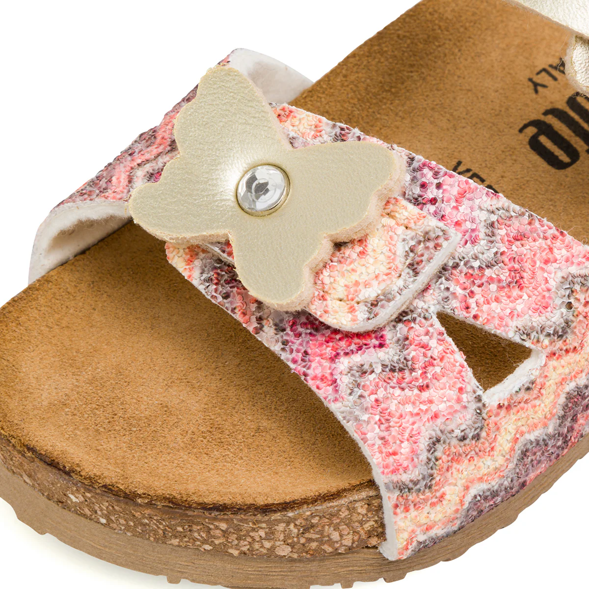 Sandali Beige da Bambina e Ragazza con Farfalla e cinturino con fibbia Regolabile Settenote - Image 4