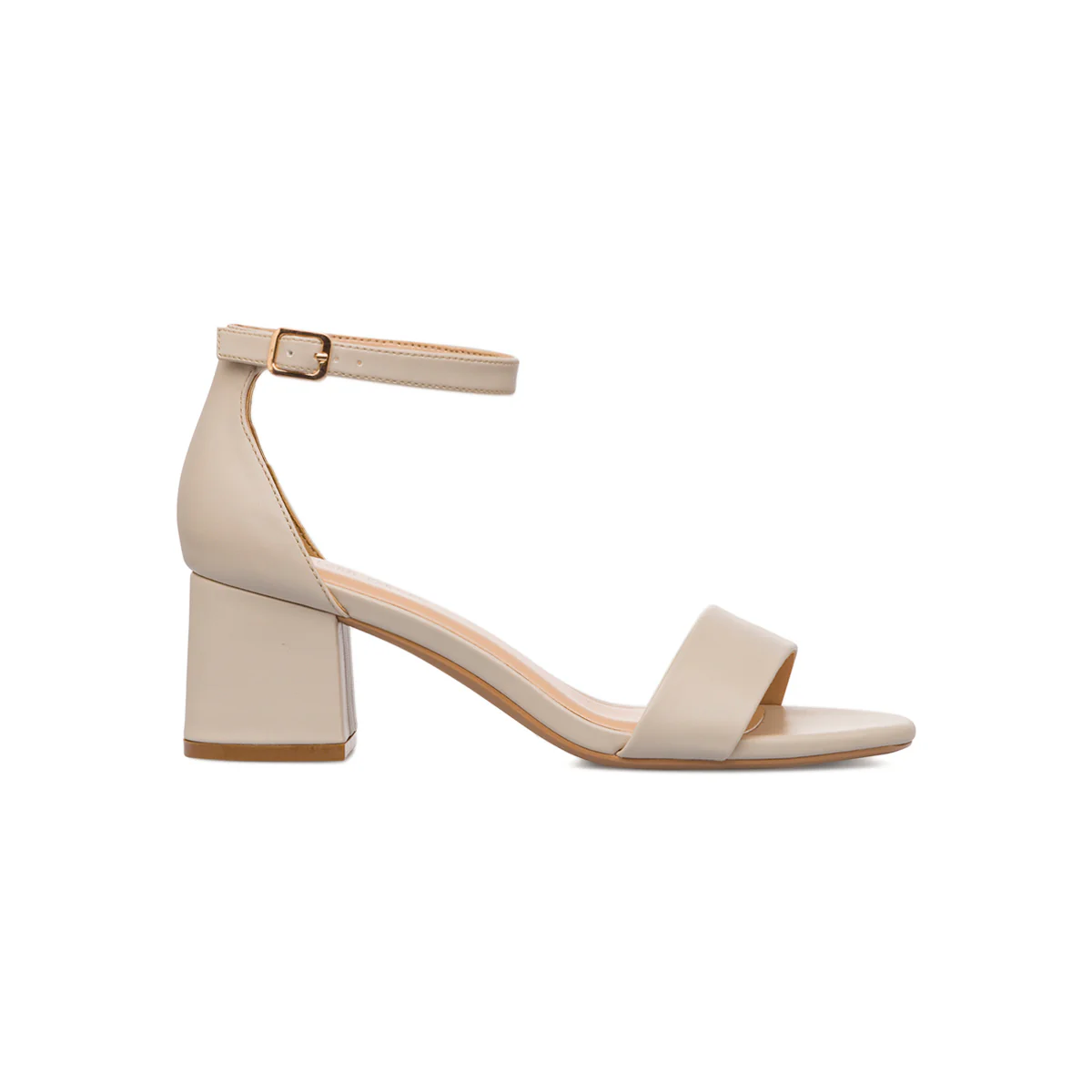 Sandali Beige da Donna con cinturino alla caviglia e tacco 5,5 cm Lora Ferres