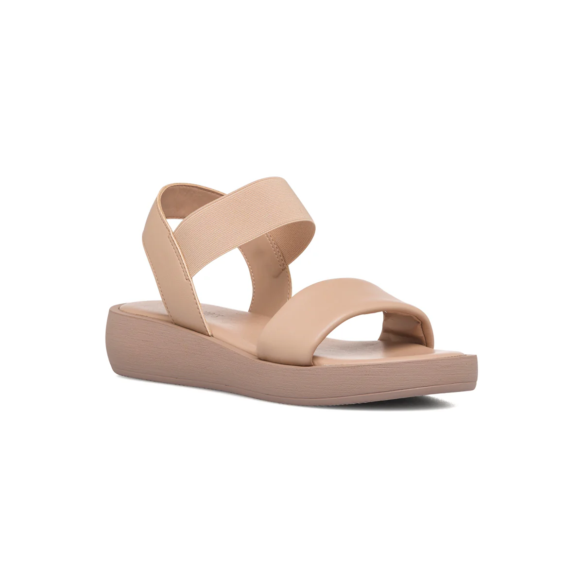 Sandali beige da donna con cinturino elastico Lora Ferres - Image 2