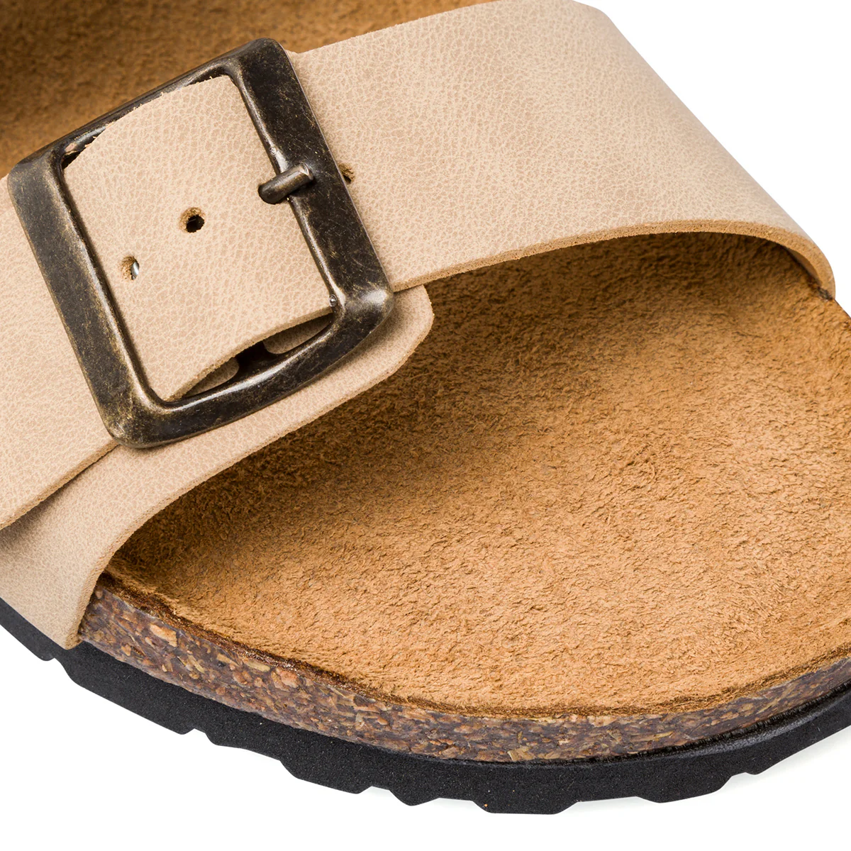 Sandali beige da donna con doppio cinturino e fibbia Italia Trend - Image 6
