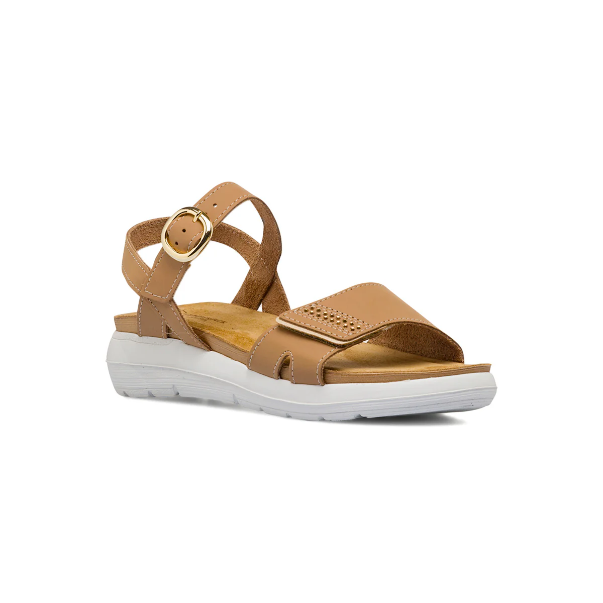 Sandali beige da Donna con fibbia e strappo Lumberjack - Image 2