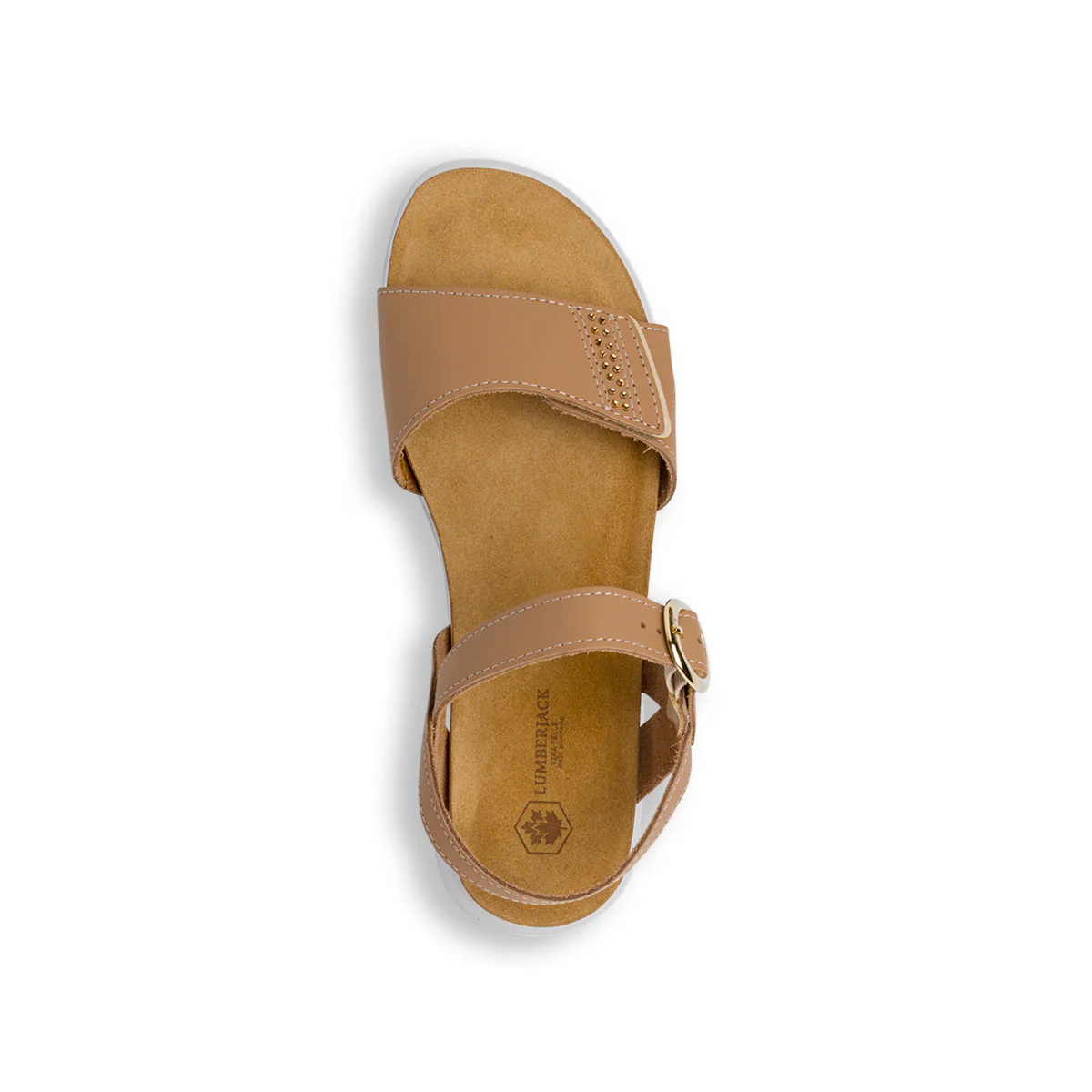 Sandali beige da Donna con fibbia e strappo Lumberjack - Image 5
